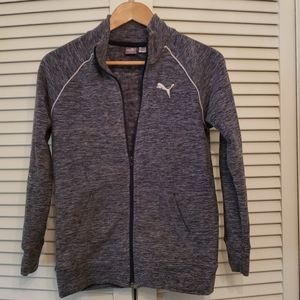 Puma US Gray Zip Up Jacket Womes SZ L